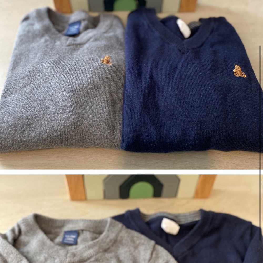 Boys Baby Gap Toddler V-Neck Sweater Bundle
